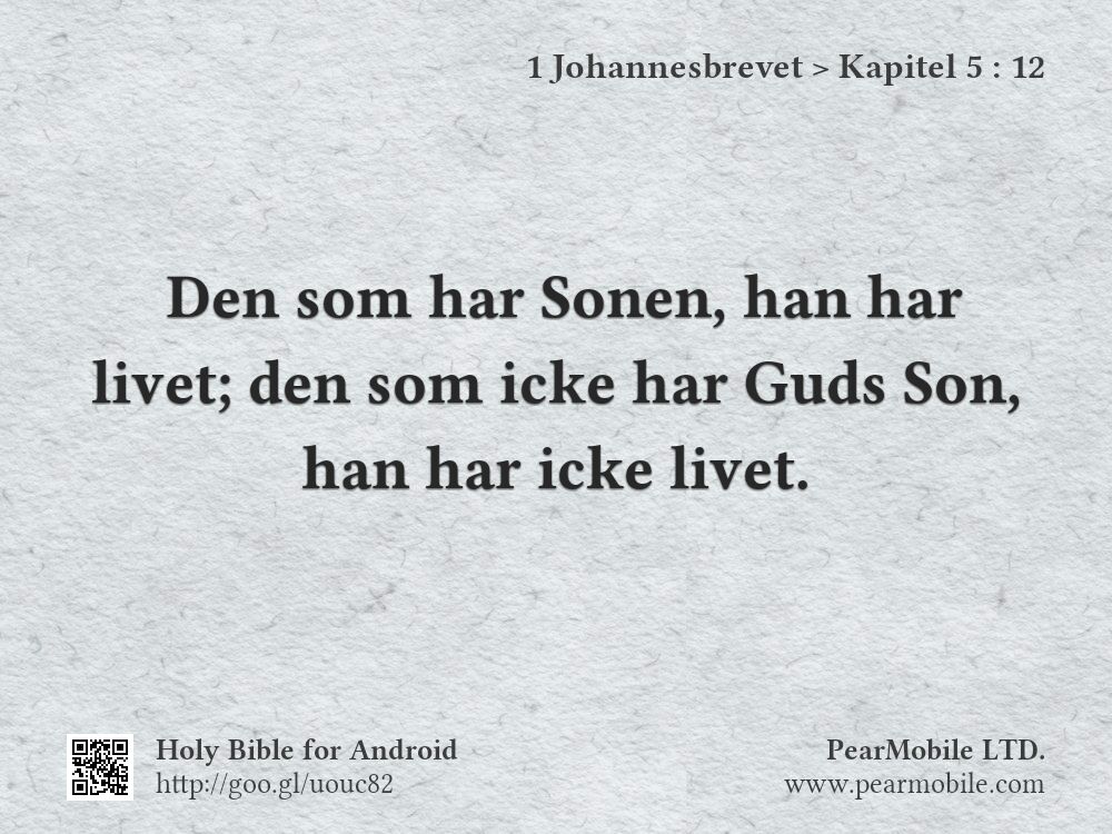 1 Johannesbrevet, Kapitel 5:12